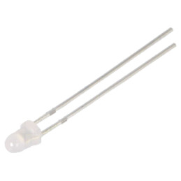 LED; galbenă; 3mm; 150÷220mcd; 60°; Parte frontală: convex; rotund