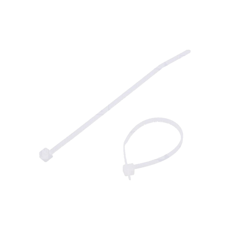 Colier de strângere; L: 83mm; W: 2,2mm; naturală; poliamidă; 80N Colier de strângere; L: 83mm; W: 2,2mm; naturală; poliamidă; 80N