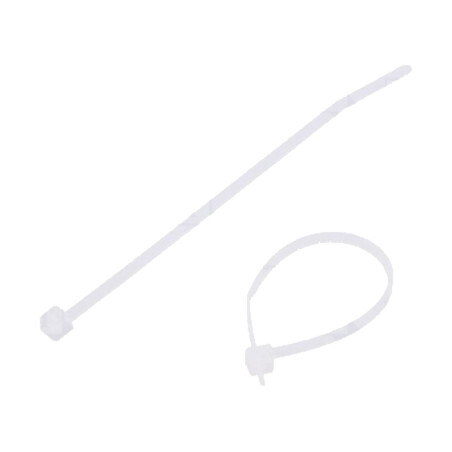 Colier de strângere; L: 83mm; W: 2,2mm; naturală; poliamidă; 80N