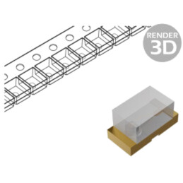 LED; roşie; SMD; 1608; 37÷56mcd; 1,7÷2,4VDC; 1,6x0,8x0,8mm; 100°