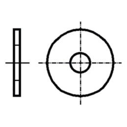 Şaibă; rotundă; 1/4"; D11,1252mm; 3000; albă; Thk: 0,8128mm