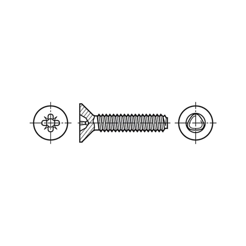 Şurub; 5x12; Cap: îngropat; Pozidriv; PZ2; oţel; zinc; Øcap: 9,2mm Şurub; 5x12; Cap: îngropat; Pozidriv; PZ2; oţel; zinc; Øcap: 9,2mm