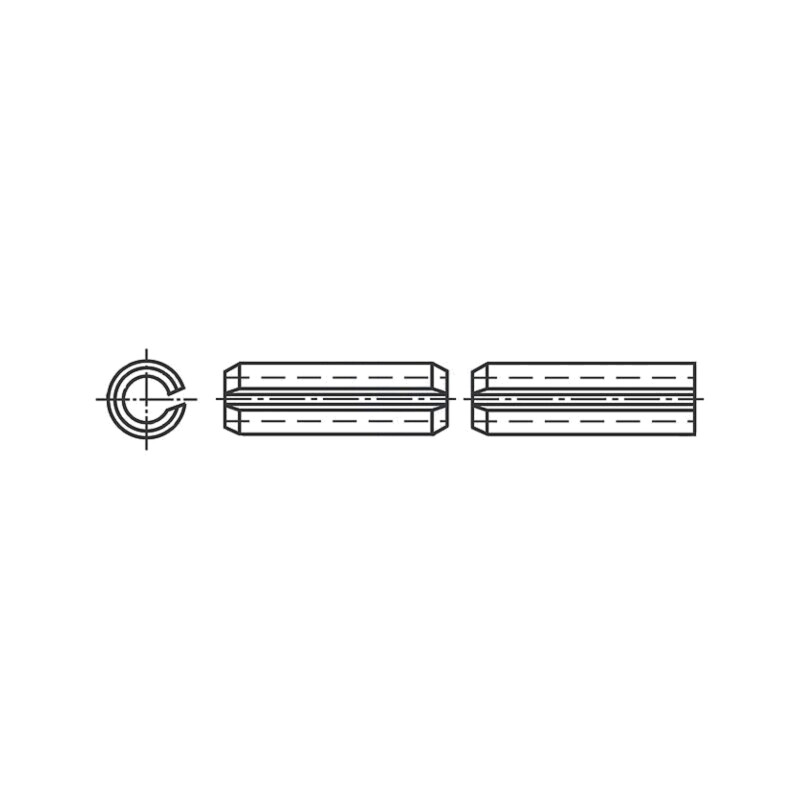 Ştift cu arc; oțel inoxidabil; BN 337; Ø: 2,5mm; L: 10mm; DIN 1481 Ştift cu arc; oțel inoxidabil; BN 337; Ø: 2,5mm; L: 10mm; DIN 1481