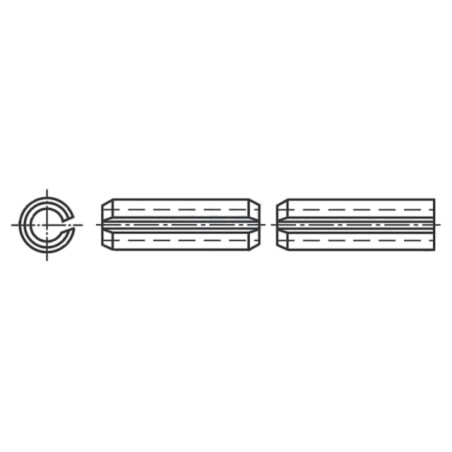 Ştift cu arc; oțel inoxidabil; BN 337; Ø: 2,5mm; L: 10mm; DIN 1481