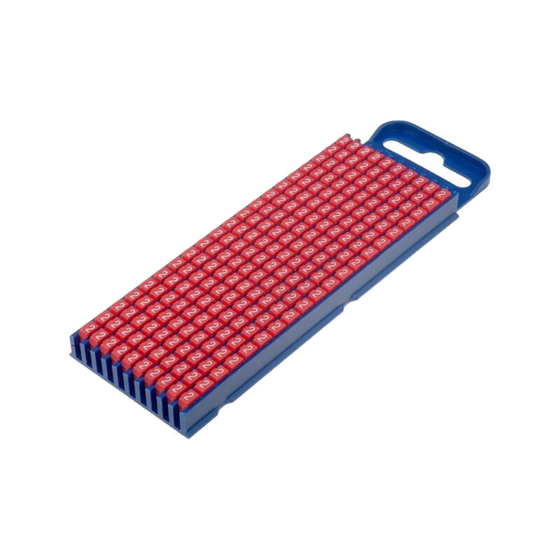 Markere; Marcaj: 2; 2,8÷3,8mm; poliamidă; roşie; -40÷85°C; WIC Markere; Marcaj: 2; 2,8÷3,8mm; poliamidă; roşie; -40÷85°C; WIC