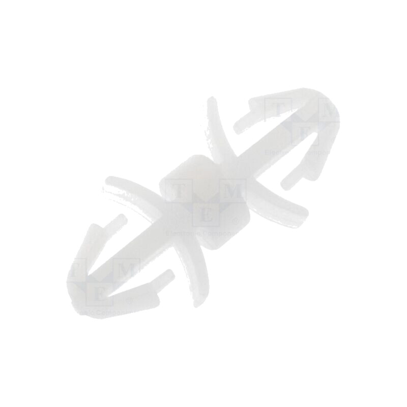 Distanţier PCB; poliamidă; Lung: 4mm; clichet/clichet; naturală