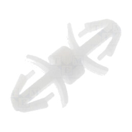 Distanţier PCB; poliamidă; Lung: 4mm; clichet/clichet; naturală
