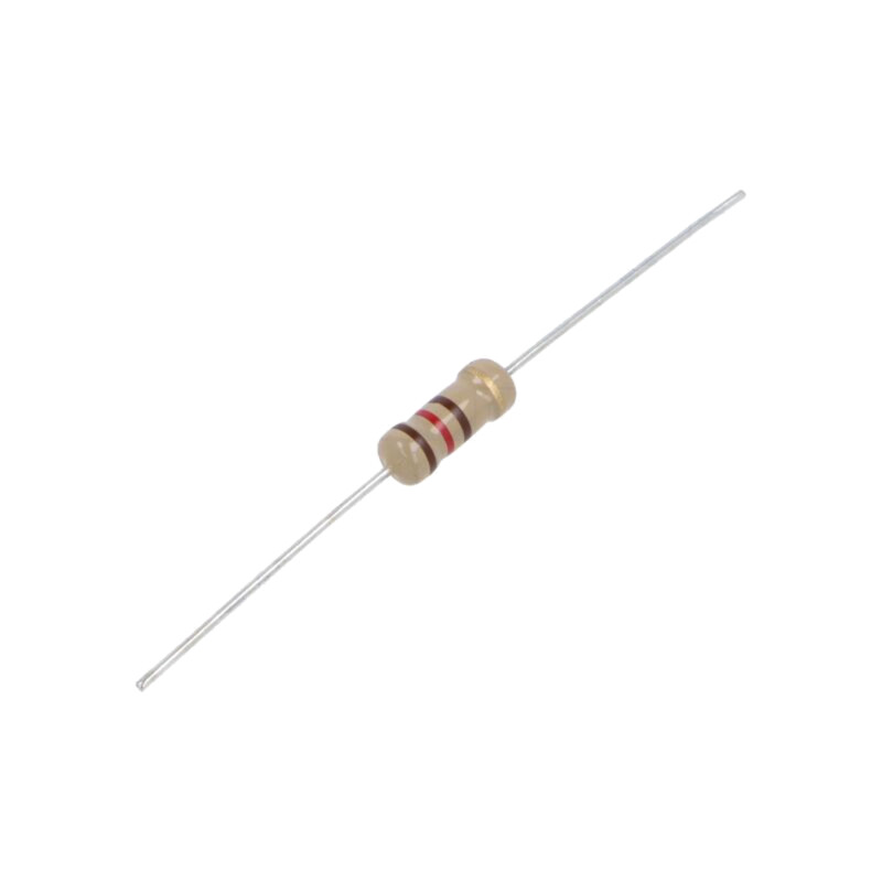 Rezistor: carbon; THT; 120Ω; 1W; ±5%; Ø0,7x25mm; Ø5x12mm; axial Rezistor: carbon; THT; 120Ω; 1W; ±5%; Ø0,7x25mm; Ø5x12mm; axial