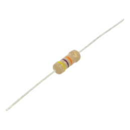 Rezistor: carbon; THT; 47kΩ; 1W; ±5%; Ø0,7x25mm; Ø5x12mm; axial