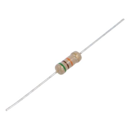 Rezistor: carbon; THT; 51kΩ; 1W; ±5%; Ø0,7x25mm; Ø5x12mm; axial