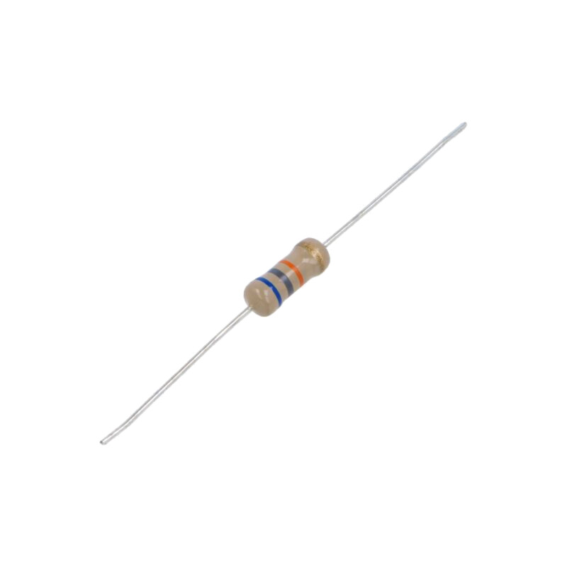 Rezistor: carbon; THT; 68kΩ; 1W; ±5%; Ø0,7x25mm; Ø5x12mm; axial Rezistor: carbon; THT; 68kΩ; 1W; ±5%; Ø0,7x25mm; Ø5x12mm; axial