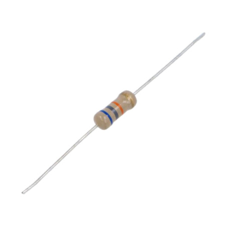 Rezistor: carbon; THT; 68kΩ; 1W; ±5%; Ø0,7x25mm; Ø5x12mm; axial