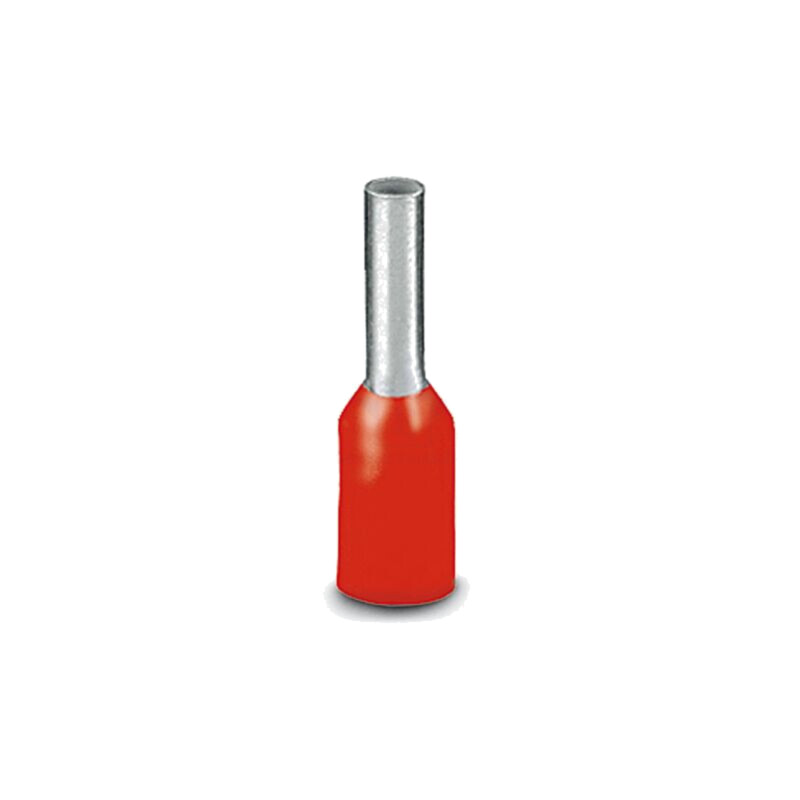 Vârf: tub de capăt; izolată; cupru; 1mm2; Lung.capăt: 6mm; pe cablu Vârf: tub de capăt; izolată; cupru; 1mm2; Lung.capăt: 6mm; pe cablu