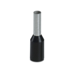 Vârf: tub de capăt; izolată; cupru; 1,5mm2; Lung.capăt: 6mm; neagră