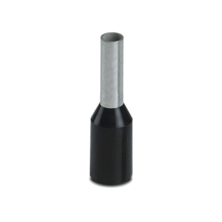 Vârf: tub de capăt; izolată; cupru; 1,5mm2; Lung.capăt: 6mm; neagră