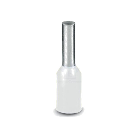 Vârf: tub de capăt; izolată; cupru; 0,5mm2; Lung.capăt: 6mm; albă