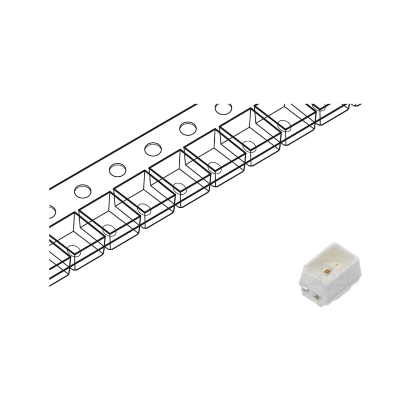 LED; galbenă; SMD; 2214,PLCC2; 450÷650mcd; 1,6÷2,4VDC; 130°; 20mA LED; galbenă; SMD; 2214,PLCC2; 450÷650mcd; 1,6÷2,4VDC; 130°; 20mA