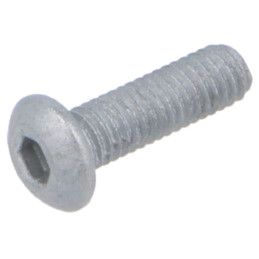 Şurub; M3x10; 0,5; Cap: buton; imbus; HEX 2mm; oţel; zinc; ISO 7380-1