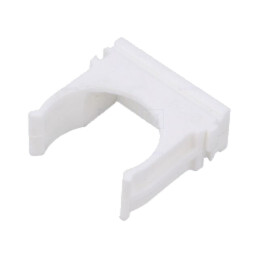 Suport de fixare; polietilenă; FlexiPipe; albă; Dimensiune: 25
