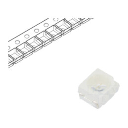 LED; albastru; SMD; 3528,PLCC2; 200÷650mcd; 2,8÷3,5VDC; 120°; 20mA