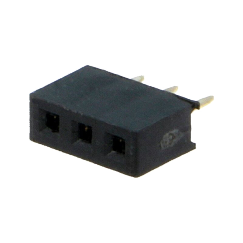 Conector: şiruri pini; soclu; mamă; PIN: 3; drept; THT; 2mm; 1x3 Conector: şiruri pini; soclu; mamă; PIN: 3; drept; THT; 2mm; 1x3