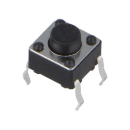 Microîntrerupător TACT; SPST; Poz: 2; 0,05A/12VDC; THT; 2,45N; 5mm