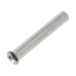 Vârf: tub de capăt; neizolat; cupru; 2,5mm2; 18mm; cositorit