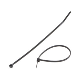 Colier de strângere; L: 142mm; W: 2,5mm; neagră; poliamidă; 80N