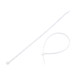 Cable tie; lumiscent; L: 250mm; W: 3.6mm; white; polyamide