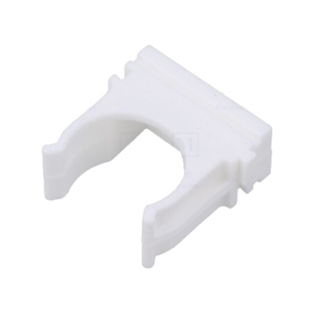 Suport de fixare; polietilenă; FlexiPipe; albă; Dimensiune: 20
