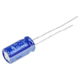 Condensator: electrolitic; THT; 22uF; 100VDC; Ø6,3x11mm; ±20%; SD