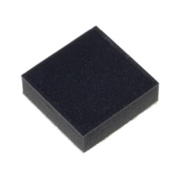 Picioruş autoadeziv; neagră; gumă; Y: 8mm; X: 8mm; Z: 2,5mm