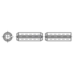 Ştift cu arc; oțel inoxidabil; BN 337; Ø: 1,5mm; L: 10mm; DIN 1481