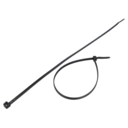 Colier de strângere; L: 280mm; W: 4,8mm; neagră; poliamidă; 333N