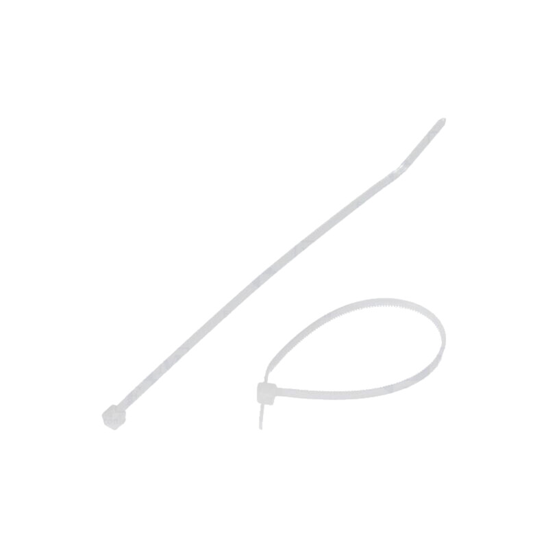 Colier de strângere; L: 142mm; W: 2,5mm; naturală; poliamidă; 80N