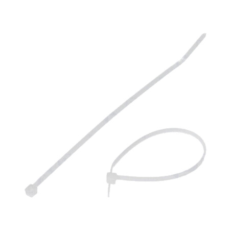 Colier de strângere; L: 142mm; W: 2,5mm; naturală; poliamidă; 80N