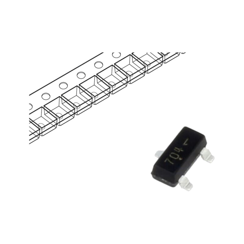 Tranzistor: N-MOSFET; unipolar; 60V; 380mA; Idm: 5A; 420mW; SOT23 Tranzistor: N-MOSFET; unipolar; 60V; 380mA; Idm: 5A; 420mW; SOT23