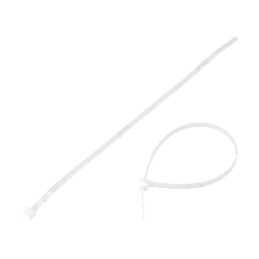 Cable tie; lumiscent; L: 200mm; W: 3.6mm; white; polyamide