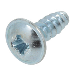 Şurub; pt.plastic; cu flanşă; 3,5x8; Cap: buton; Phillips; PH2; zinc