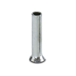 Vârf: tub de capăt; neizolat; cupru; 0,25mm2; cositorit; pe cablu