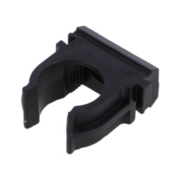 Suport de fixare; polietilenă; FlexiPipe; neagră; Dimensiune: 16