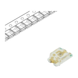 LED; galben-verde; SMD; 0805; 18÷100mcd; 1,8÷2,4VDC; 2x1,25x0,7mm