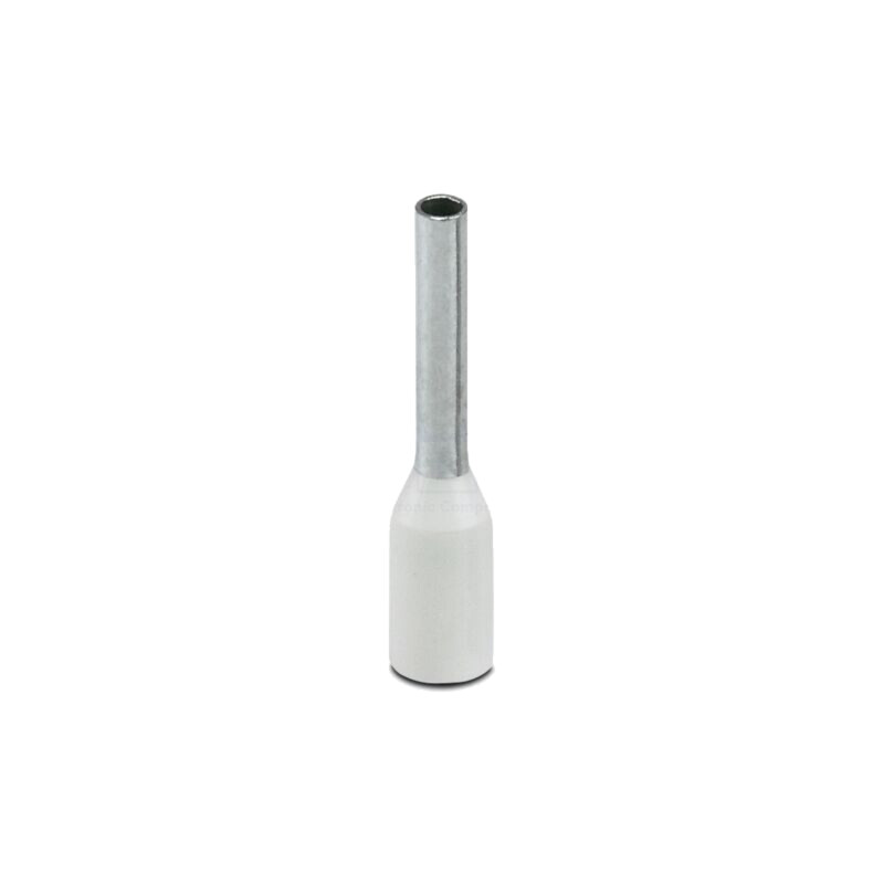 Vârf: tub de capăt; izolată; cupru; 0,75mm2; Lung.capăt: 8mm; albă Vârf: tub de capăt; izolată; cupru; 0,75mm2; Lung.capăt: 8mm; albă