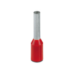 Vârf: tub de capăt; izolată; cupru; 1,5mm2; Lung.capăt: 8mm; roşie