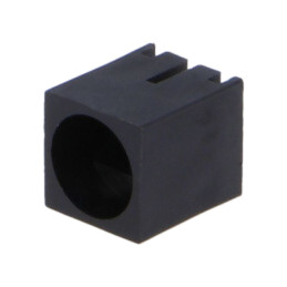 Carcasă diodă LED; 5mm; poliamidă; în unghi; 3 PIN; neagră