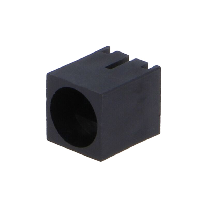 Carcasă diodă LED; 5mm; poliamidă; în unghi; 3 PIN; neagră Carcasă diodă LED; 5mm; poliamidă; în unghi; 3 PIN; neagră
