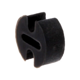 Bucşă de distanţare; LED; Øext: 4,5mm; ØLED: 3mm; Lung: 2mm; neagră
