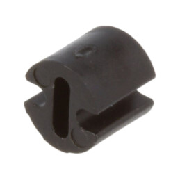 Bucşă de distanţare; LED; Øext: 4,5mm; ØLED: 3mm; Lung: 4mm; neagră