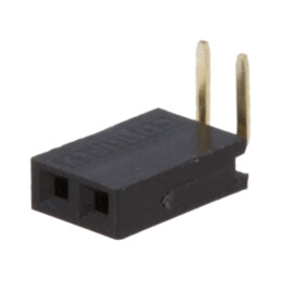 Conector: şiruri pini; soclu; mamă; PIN: 2; în unghi 90°; 3A; THT