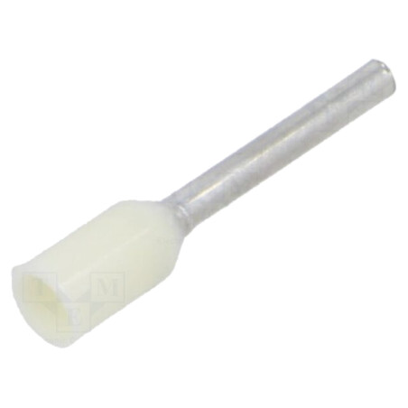 Vârf: tub de capăt; izolată; cupru; 0,5mm2; 10mm; cositorit